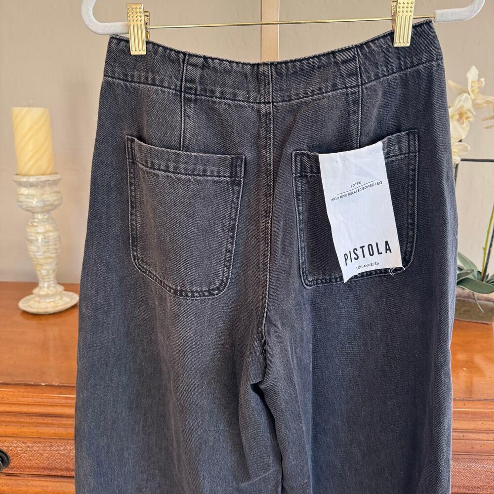 Pistola Lottie High Rise Relaxed Bowed Leg Jeans Zen Wash 26 NWT - Picture 9 of 13